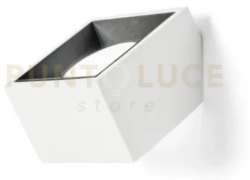 Nasso applique da parete 1 luce attacco gx53 quadrata nero in gesso...