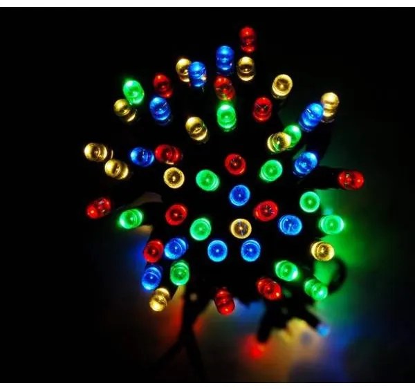 Catena Luminosa da esterno Solare 500 Led Multicolor