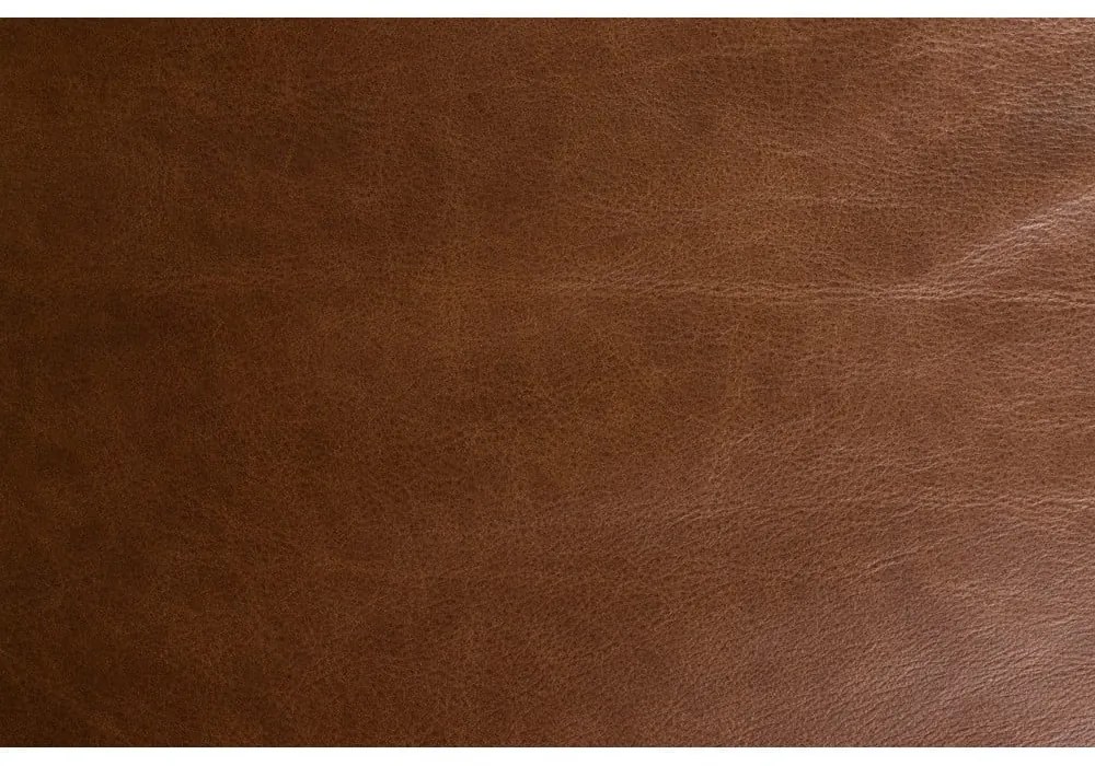 Divano marrone con rivestimento in pelle 214 cm Douglas – Dutchbone