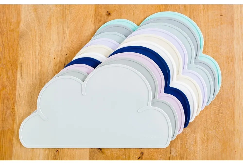 Tovaglietta in silicone rosa scuro Cloud, 49 x 27 cm - Kindsgut