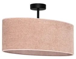 Duolla - Lampadario a plafone OVAL 1xE27/15W/230V rosa