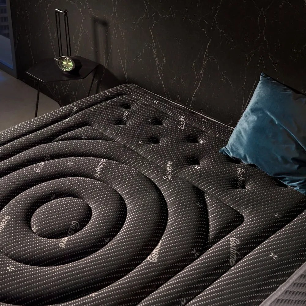 Materasso bifacciale in schiuma media/straordinaria 90x200 cm Premium Black Multizone - Moonia