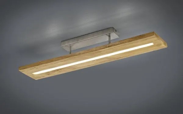 Plafoniera  led legno con regolatore intensità brad 623710130