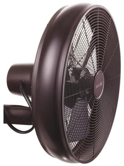 Lucci air 213125 - Ventilatore da parete BREEZE 55W/230V nero/marrone + tc