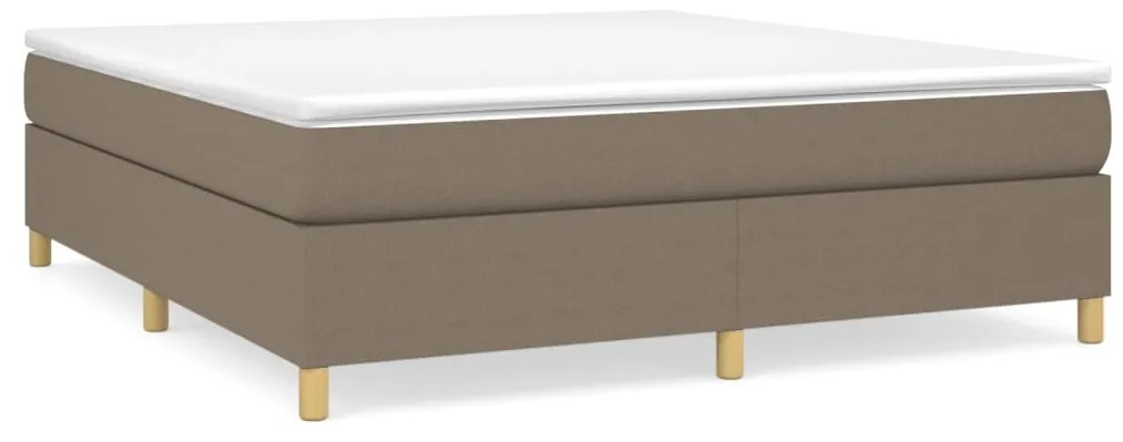 Giroletto a molle con materasso tortora 180x200 cm in tessuto