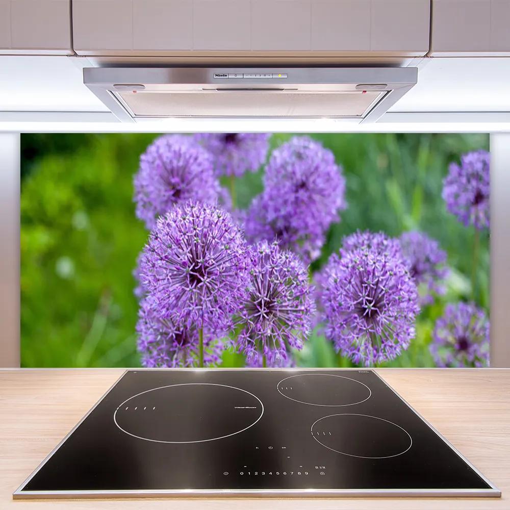 Rivestimento parete cucina Fiori viola del prato 100x50 cm