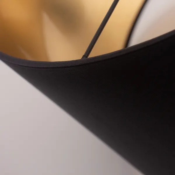 Lampadario su corda ALBA 1xE27/15W/230V d. 40 cm nero/oro