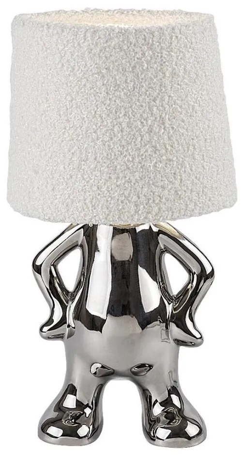 Rabalux 74216 - Lampada da tavolo SMURFY 1xE14/40W/230V cromo lucido