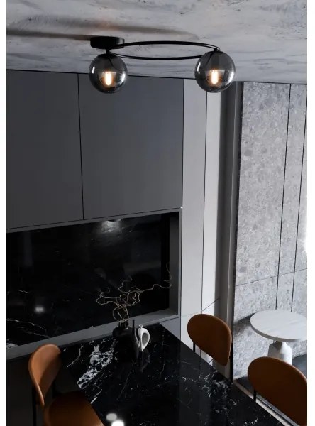 Plafoniera SOPRA 2xE14/10W/230V nero