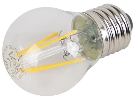 Set di 5 lampadine LED E27 dimmerabili a 3 fasi P45 5W 700 lm 2700K