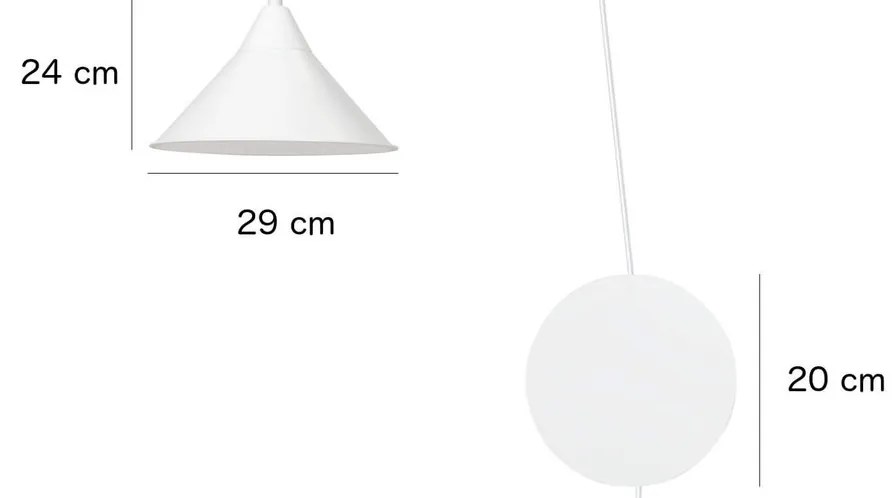 Piantana a Sospensione ABRAMO 1 White o Black