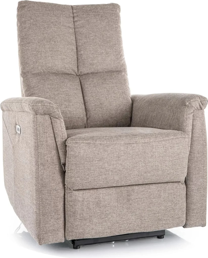 Poltrona reclinabile Neptun Brego elettrica – beige