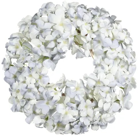 Eglo 428206 - Corona di fiori artificiali SOLVANG diametro 35 cm blu