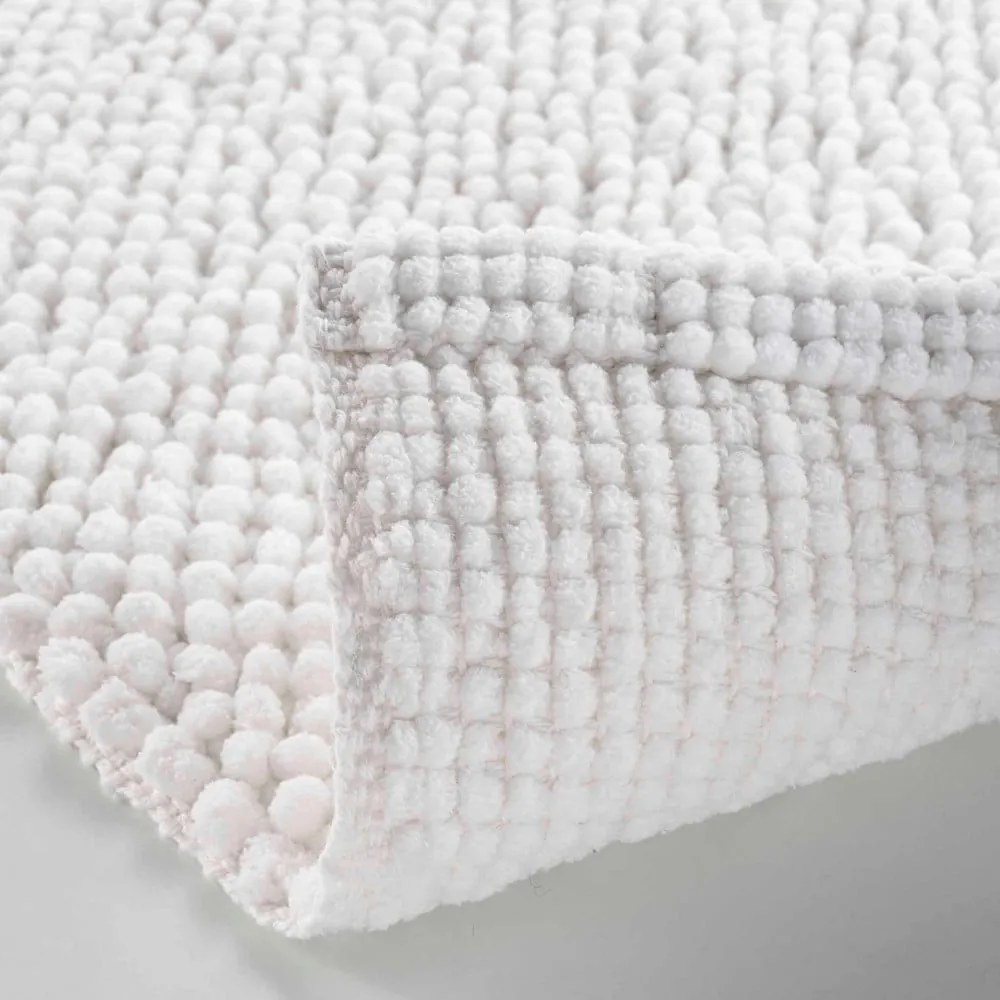 Tappetino per il bagno bianco 50x80 cm Yanis – douceur d'intérieur
