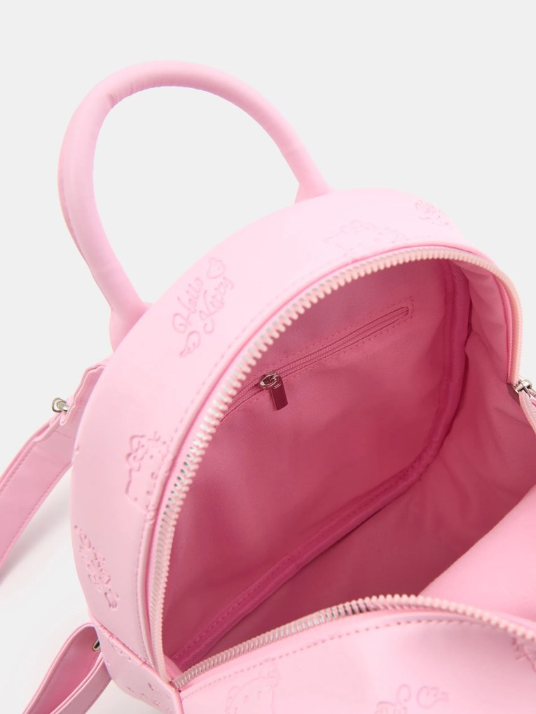Sinsay - Zaino piccolo con motivo in rilievo Hello Kitty - rosa