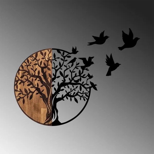 Decorazione da parete 71x92 cm legno/metallo