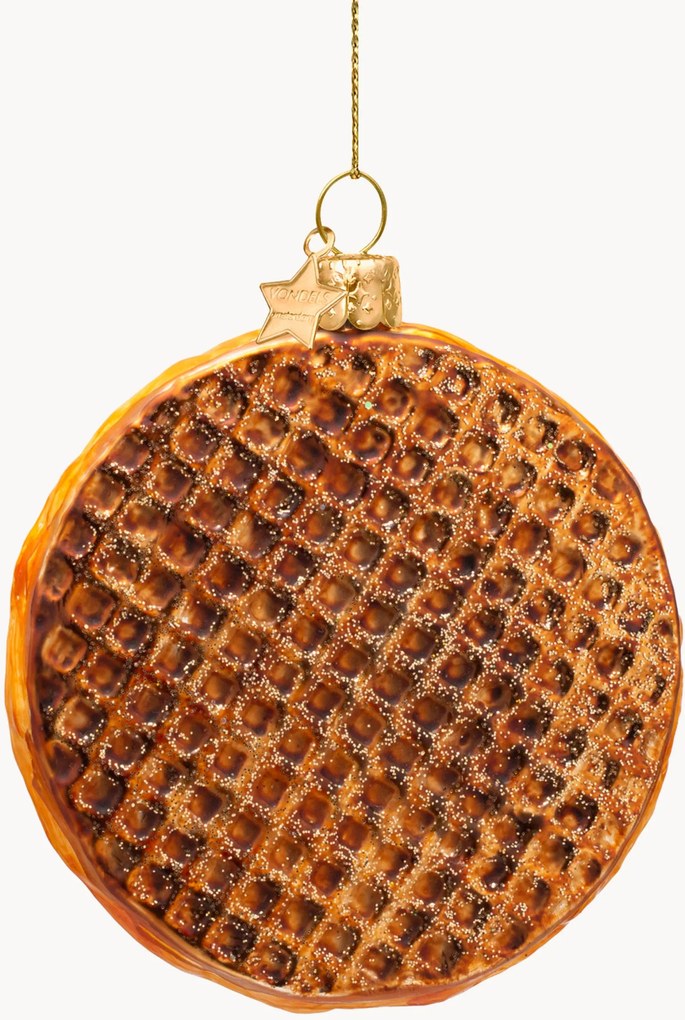 Pallina di Natale in vetro soffiato Dutch Stroopwafel