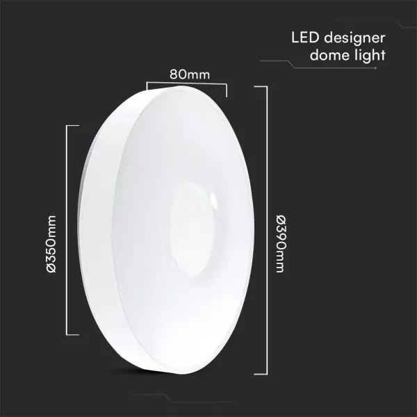 Plafoniera LED dimmerabile LED/40W/230V 3000-6500K 39 cm bianco + +TC