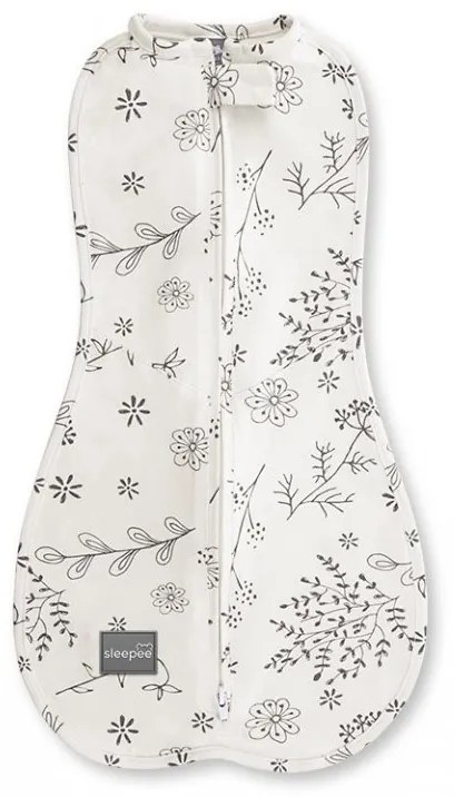 Coperta avvolgente Sleepee First Step Swaddle con cappellino in omaggio Bloom