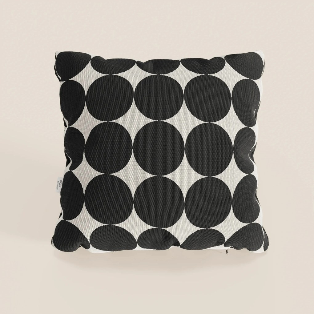 Dot cuscini geometrici disponibile in diversi colori in tessuto Idrorepellente nero