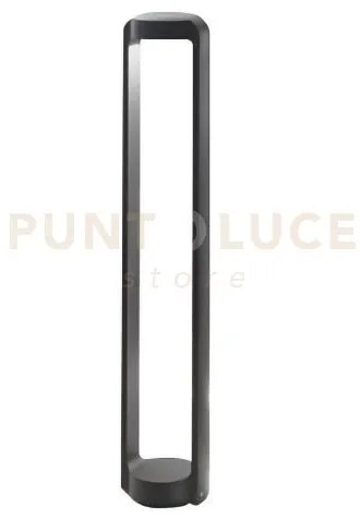 Ges452- paletto in alluminio grigio antracite ip65 a led 4000k 1200...