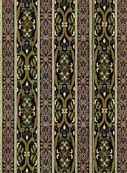 Tapete Mamounia von House of Hackney - Moss-Green/ Black
