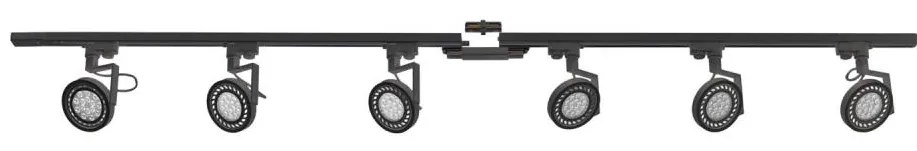 Zuma Line 3028 - Faretto per sistema a binario MASTER 6xGU10/10W/230V nero