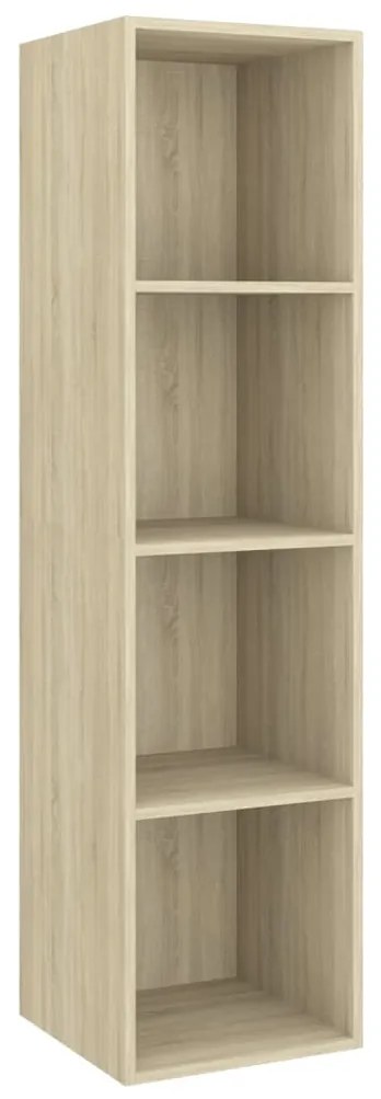 Mobile tv a parete 4 pz rovere sonoma in truciolato