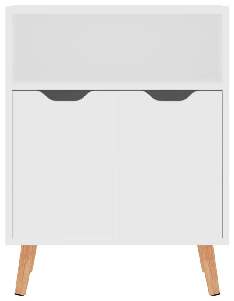 Credenza bianca 60x30x72 cm in legno multistrato