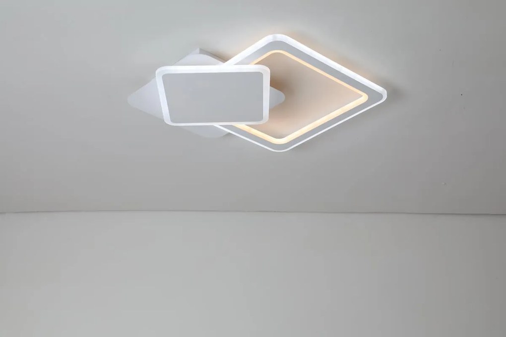 Plafoniera LED Mila Ø 48 cm bianco IP20 bianco naturale