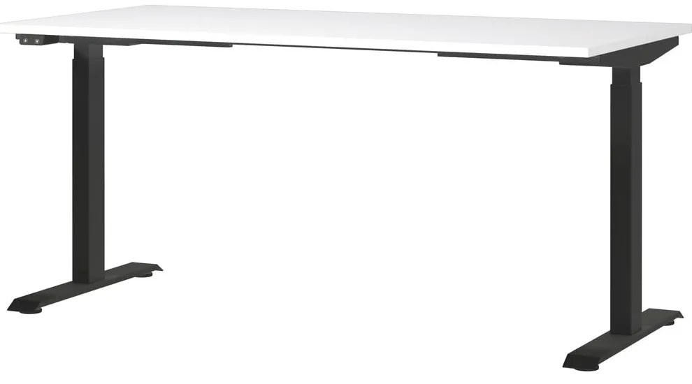 Tavolo da lavoro ad altezza regolabile elettricamente con piano bianco 80x160 cm Jet - Germania