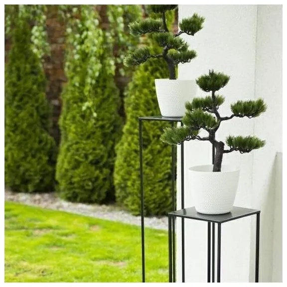 Portafiori 100x24 cm nero