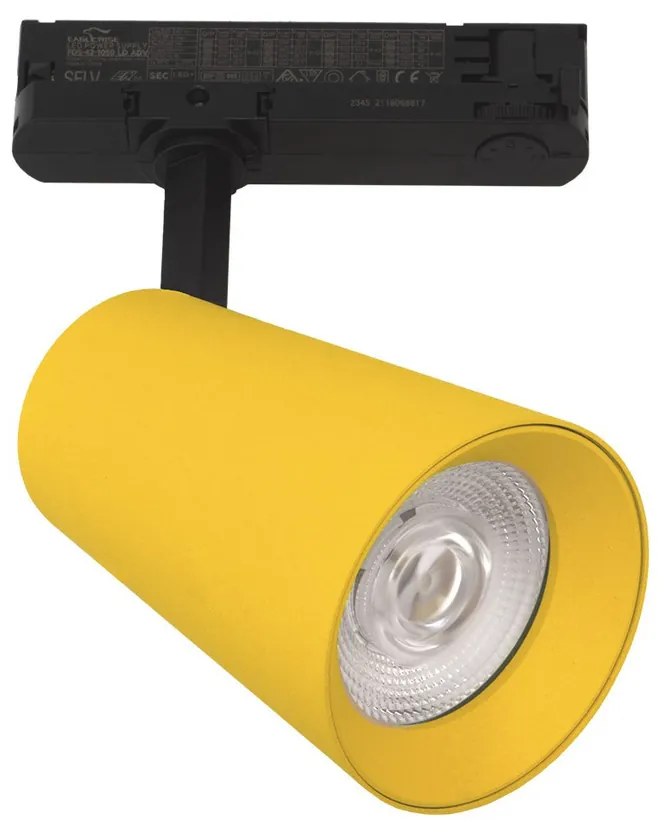 Faro LED 40W Trifase Giallo CRI92 Bianco Variabile 38° - Bridgelux LED Colore Bianco Variabile CCT