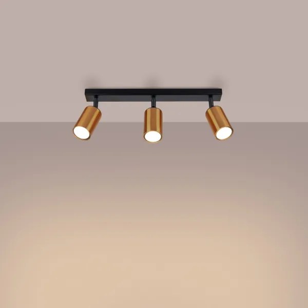 Sollux SL.1376 - Faretto WINX 3xGU10/10W/230V nero/rame