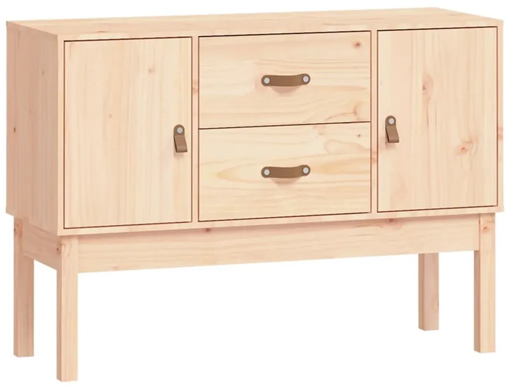 Credenza 110x40x78 cm in legno massello di pino