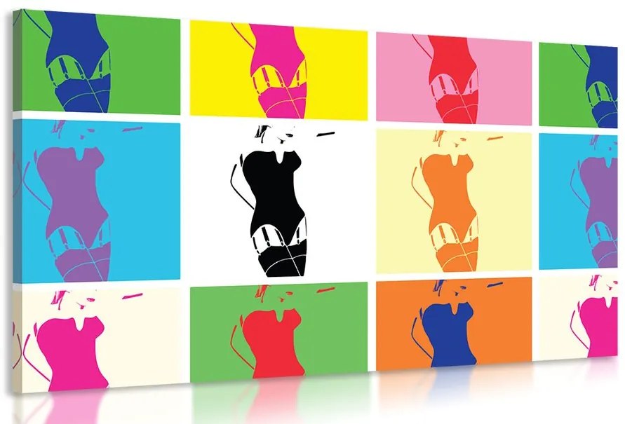 Quadro su tela – Fascino femminile pop art