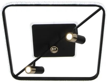 Plafoniera LED dimmerabile LED/70W/230V 3000-6500K nero +remote telecomando