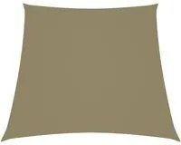 Parasole a Vela in Tela Oxford a Trapezio 4/5x4 m Beige