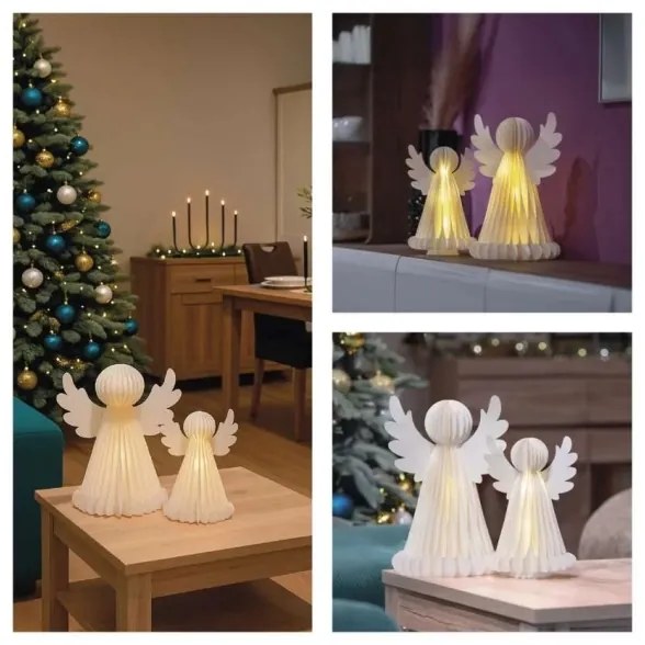 Decorazione natalizia LED 20xLED/6xAA Angeli