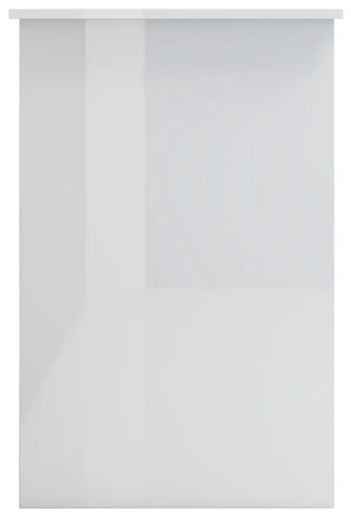 Scrivania bianco lucido 100x50x76 cm in truciolato