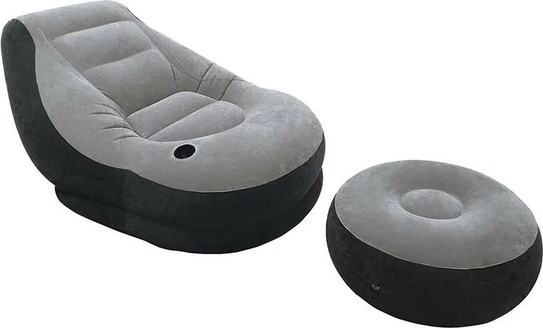 Poltroncina airbed 'lounge' con pouff cm 99 x 130 x 76