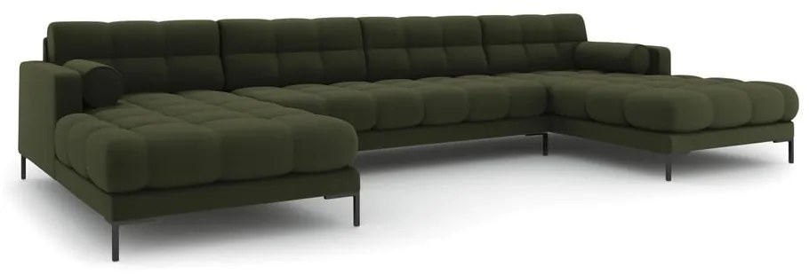 Divano a U angolare verde Bali - Cosmopolitan Design