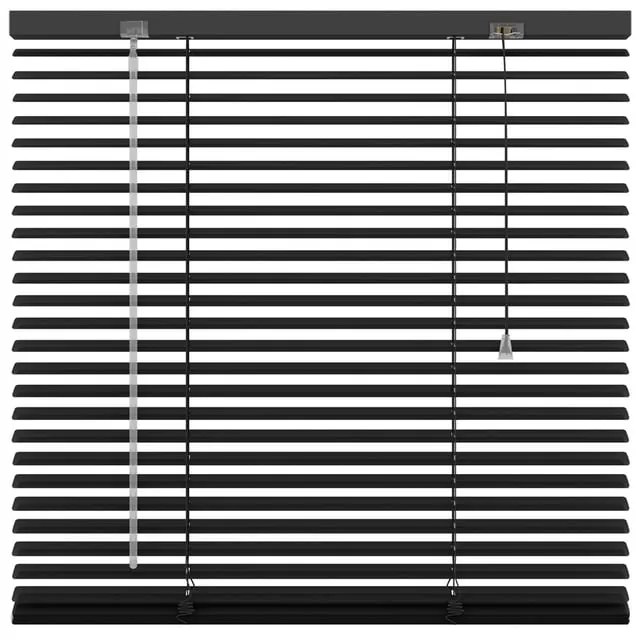 Veneziana Odessa in alluminio, nero 160 x 180 cm, Larghezza lamelle: 25 mm