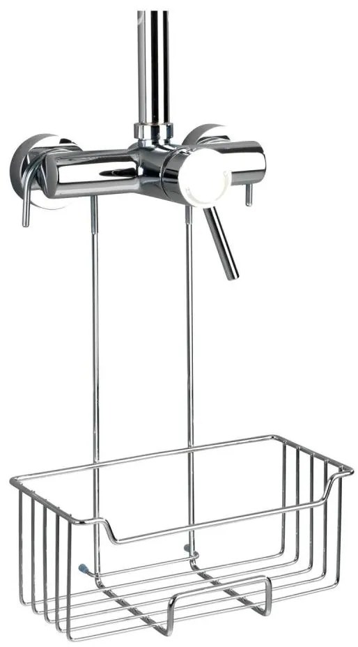 WENKO 23499100 - Mensola doccia MILO 25x36 cm acciaio inox/argento/trasparente