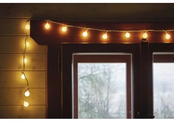 Catena LED per esterni 40xLED/9m IP44 bianco caldo