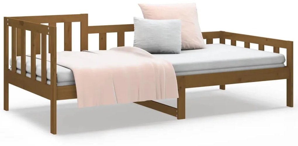 Dormeuse miele 90x190 cm in legno massello di pino