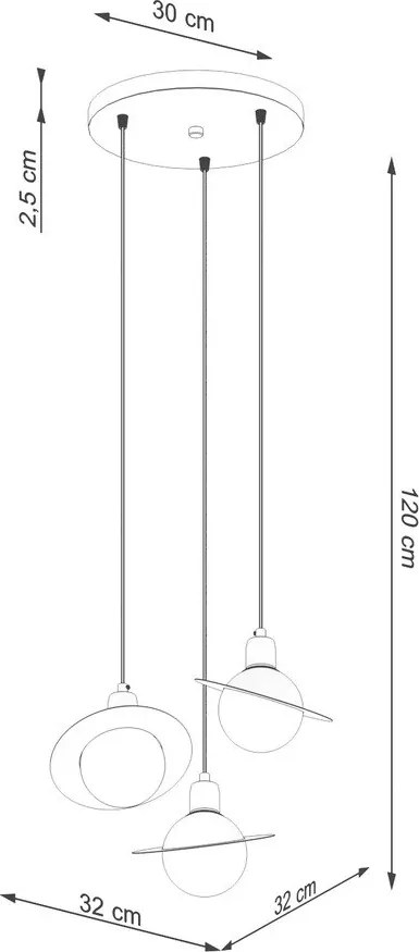 Lampada per bambini bianca con paralume in vetro Mab – Sollux