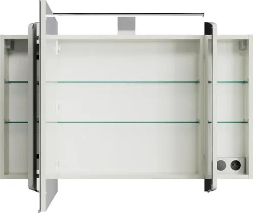 Specchio Contenitore Con Illuminazione Cassca PELIPAL bianco L 100 x H 67 x P 17 cm