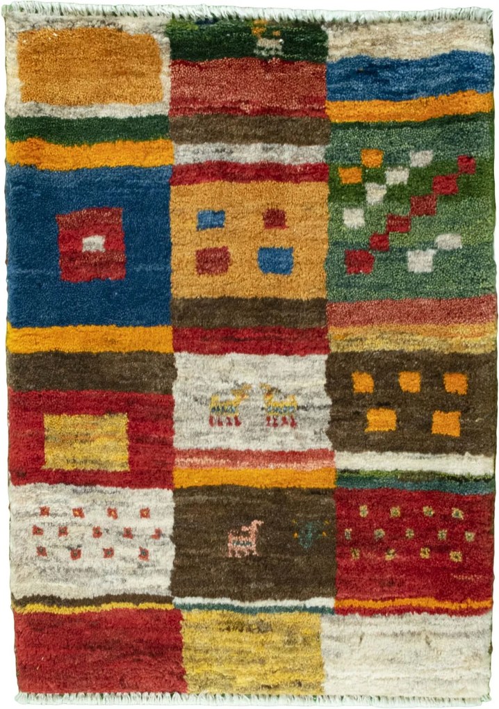 Gabbeh Tappeto persiano 50x70 (Iran) Annodato A Mano