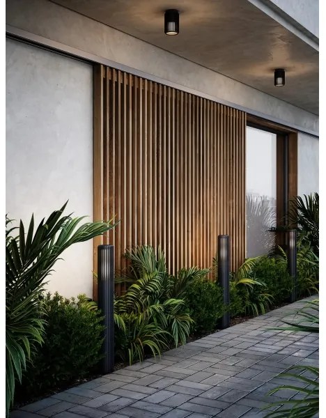 Nordlux - Plafoniera da esterno ALUDRA 1xE27/15W/230V nero